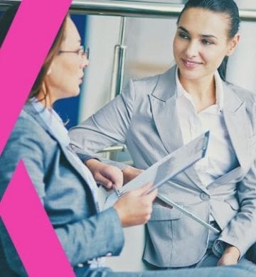 Business women discussing work