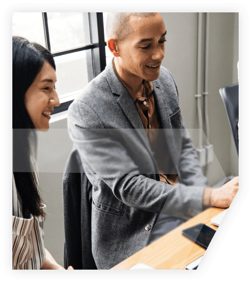 Employees working together